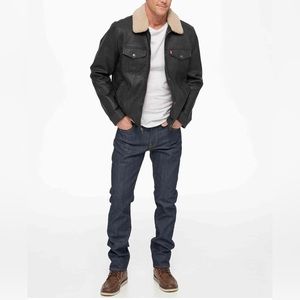 Levi’s Faux Leather Trucker Jacket